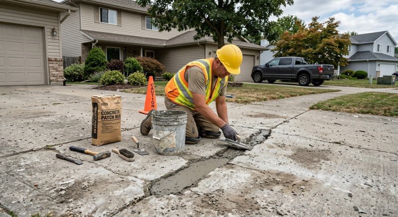 Driveway Slab Repair in Des Moines, IA